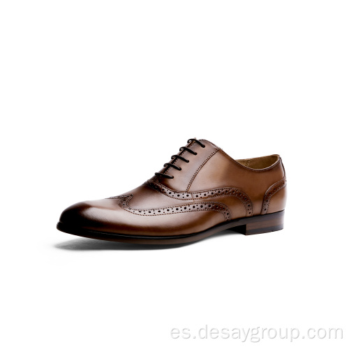 Zapato de top de cuero genuino elegante